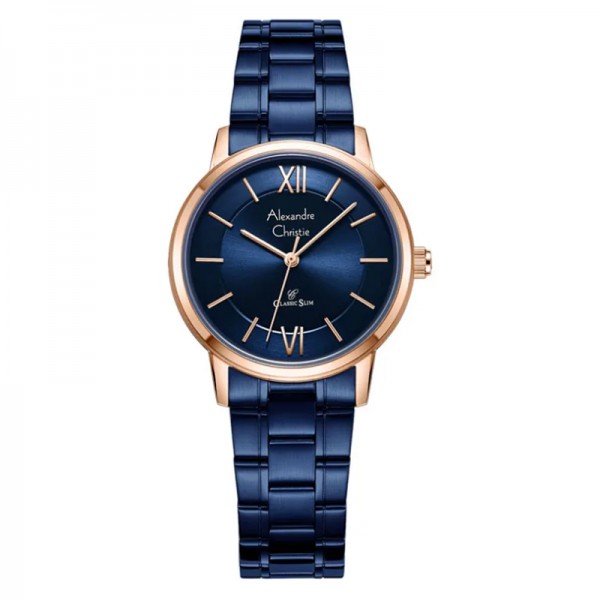 Alexandre Christie AC 8689 Rosegold Blue Lady LHBURBU